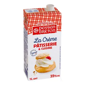 Kem Sữa, La Crème, Patisserie & Cuisine, UHT Whipping Cream, 35% (1L) - PAYSAN BRETON