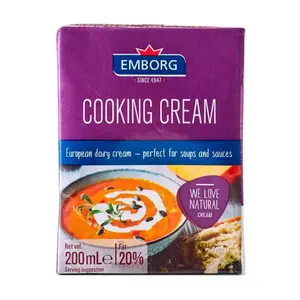 Kem Tươi Nấu Ăn, Cooking Cream, 20% Fat (200ml) - EMBORG