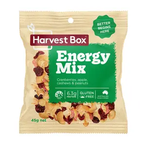 Snack Hạt, Trái Cây Cung Cấp Năng Lượng, Snack Pack, Energy Mix, Gluten Free (45g) - HARVEST BOX