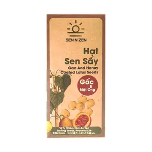 Hạt Sen Sấy Gấc Mật Ong, Gac & Honey Coated Lotus Seeds (40g) - NAM XANH