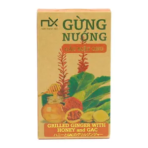 Gừng Nướng Gấc Mật Ong, Grilled Ginger with Honey & Gac (80g) - NAM XANH
