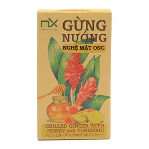 Gừng Nướng Nghệ Mật Ong, Grilled Ginger with Honey & Turmeric (80g) - NAM XANH