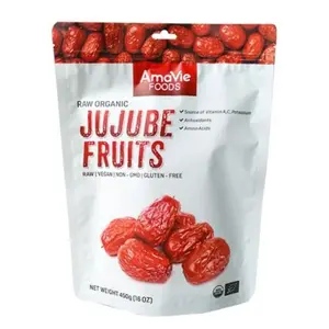 Táo Đỏ Hữu Cơ, Raw Organic Jujube Fruits, 16 oz (450g) - AMAVIE FOODS