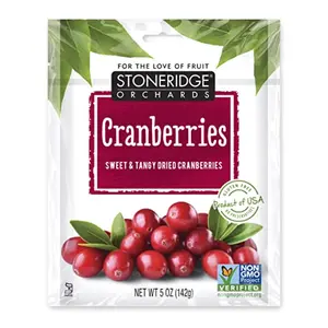 Nam Việt Quất Sấy Khô, Dried Cranberries, 5 oz (142g) - STONERIDGE ORCHARDS