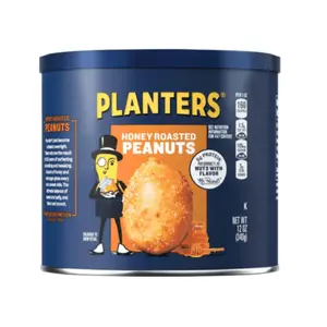 Đậu Phộng Tẩm Mật Ong, Honey Roasted Peanuts, 12 oz (340g) - PLANTERS