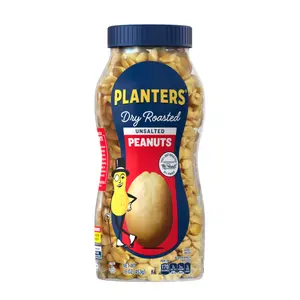 Đậu Phộng Rang Không Muối, Dry Roasted Peanuts, Unsalted, 16 oz (453g) - PLANTERS