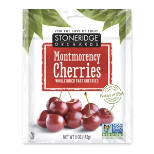 Anh Đào Montmorency Sấy Khô, Montmorency Cherries, Whole Dried Tart Cherries, 5 oz (142g) - STONERIDGE ORCHARDS