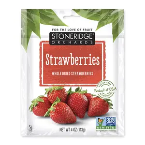 Dâu Tây Sấy Khô, Strawberries, Whole Dried Strawberries, 4 oz (113g) - STONERIDGE ORCHARDS