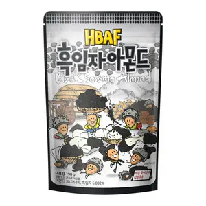 Hạnh Nhân Bọc Mè Đen, Black Sesame Almond (190g) - HBAF