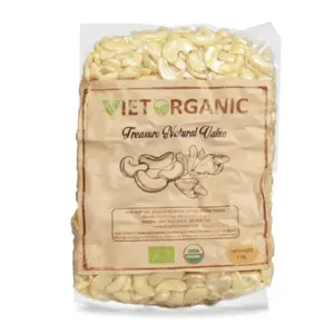 Hạt Điều Hữu Cơ Nhân Trắng Cao Cấp, Premium Organic White Kernel Cashew Nut (200g) - VIET ORGANIC