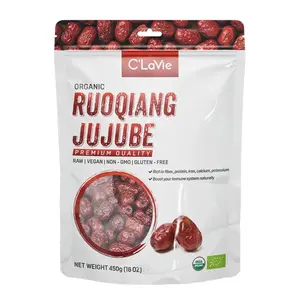 Táo Đỏ Ruoqiang Hữu Cơ, Organic Ruoqiang Jujube, 16 oz (450g) - C'LAVIE