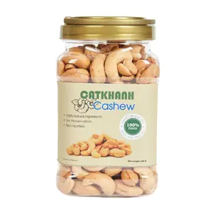 Hạt Điều Rang Muối Tách Vỏ Lụa, Salted Roasted Cashews (430g) - CAT KHANH