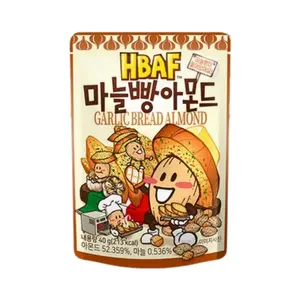 Hạnh Nhân Vị Bánh Mì Bơ Tỏi, Garlic Bread Almond (40g) - HBAF