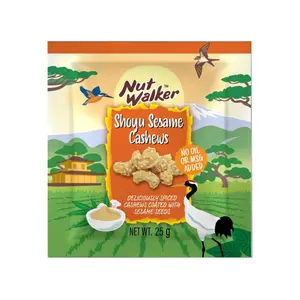 Hạt Điều Tẩm Mè Sốt Tương Nhật Bản, Shoyu Sesame Cashews (25g) - NUT WALKER