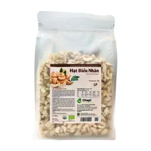 Hạt Điều Nhân Trắng Hữu Cơ Vỡ Mảnh, Organic Crushed Kernel Cashews, LP (1kg) - CHAPI