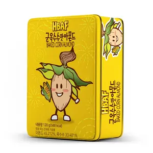Hạnh Nhân & Bắp Nướng Hộp Thiếc Vàng, Baked Corn Almond (120g) - HBAF