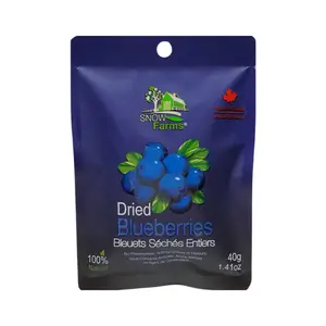 Trái Việt Quất Khô Tự Nhiên, Dried Blueberries, 100% Natural, 1.41 oz (40g) - SNOW FARMS