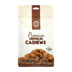 Hạt Điều Vỏ Lụa Rang Muối, Premium Unpeeled Cashews (200g) - ONLY NATURE