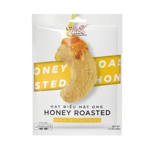 Hạt Điều Mật Ong, KaZ, Honey Roasted Whole Cashews, 1.2 oz (35g) - KAZORI