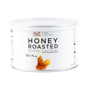 Hạt Điều Mật Ong, KaZ, Honey Roasted Whole Cashews, 3.5 oz (100g) - KAZORI