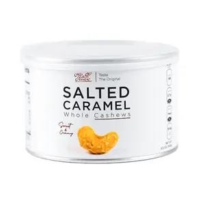 Hạt Điều Caramel, KaZ, Salted Caramel Whole Cashews, 3.5 oz (100g) - KAZORI