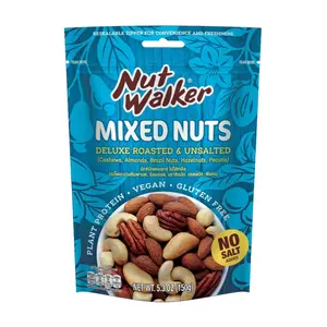 Hỗn Hợp Hạt Cao Cấp Rang Không Muối, Mixed Nuts, Deluxe Roasted & Unsalted, 5.3 oz (150g) - NUT WALKER
