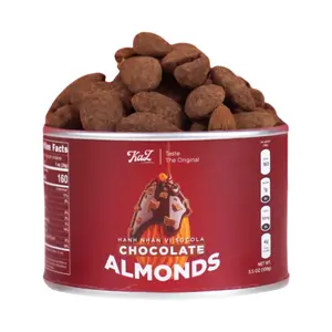 Hạnh Nhân Vị Socola, KaZ, Chocolate Flavored Almonds, 3.5 oz (100g) - KAZORI