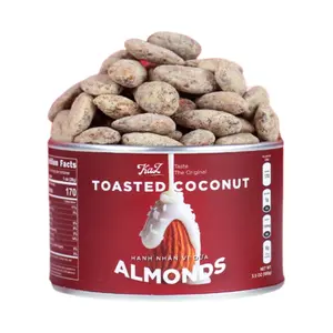 Hạnh Nhân Vị Dừa, KaZ, Toasted Coconut Almonds, 3.5 oz (100g) - KAZORI