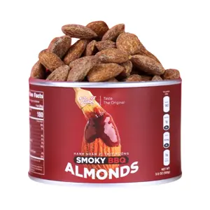 Hạnh Nhân Vị Thịt Nướng, KaZ, Smoky BBQ Almonds, 3.5 oz (100g) - KAZORI