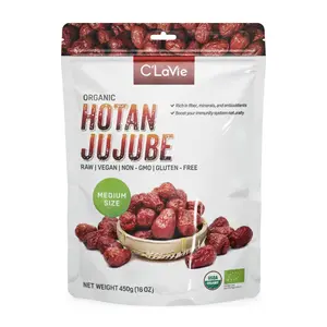 Táo Đỏ Hotan Hữu Cơ, Organic Hotan Jujube, Medium Size, 16 oz (450g) - C'LAVIE