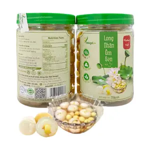 Long Nhãn Ôm Sen, Dried Longan Stuffed with Lotus Seed (250g) - VINAGRI