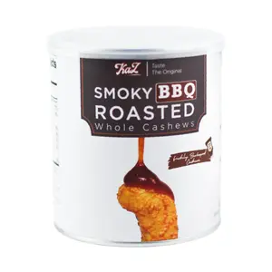 Hạt Điều BBQ Cay, KaZ, Smoky BBQ Roasted Whole Cashews, 12 oz (340g) - KAZORI