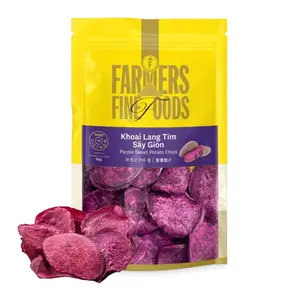 Khoai Lang Tím Sấy Giòn, Crispy Dried Purple Sweet Potato Chips (85g) - FARMERS FINE FOODS
