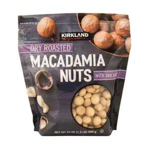 Hạt Mắc Ca Rang Muối, Dry Roasted Macadamia Nuts with Sea Salt, 24 oz (680g) - KIRKLAND