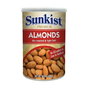 Hạnh Nhân Cao Cấp Rang Ít Muối, Premium Almonds, Dry Roasted & Light Salt, 10.6 oz (300g) - SUNKIST
