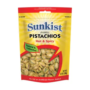 Hạt Dẻ Cười Vị Cay, In-shell Pistachios, Hot & Spicy, 5.3 oz (150g) - SUNKIST