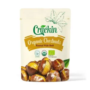 Hạt Dẻ Hữu Cơ Rang Nguyên Vỏ, Roasted with Shell Organic Chestnuts (100g) - CRACKIN