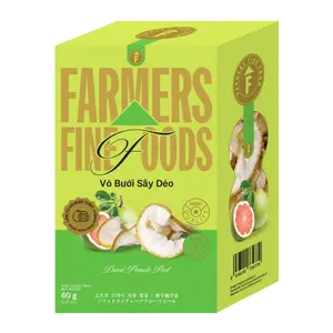 Vỏ Bưởi Sấy Dẻo, Dried Pomelo Peel, 2.11 oz (60g) - FARMERS FINE FOODS