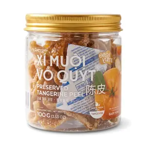 Xí Muội Vỏ Quýt, Preserved Tangerine Peel, 3.53 oz (100g) - EASY YUMI