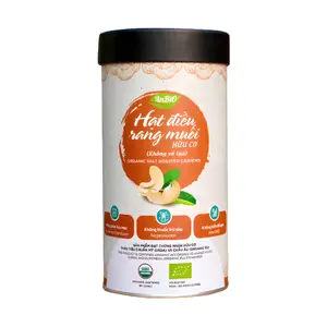 Hạt Điều Rang Muối Không Vỏ Lụa Hữu Cơ, Organic Salt Roasted Cashews (200g) - ANBIO