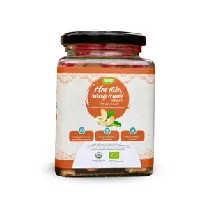 Hạt Điều Rang Muối Không Vỏ Lụa Hữu Cơ, Organic Salt Roasted Cashews (200g) - ANBIO