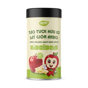 Táo Tươi Hữu Cơ Sấy Giòn, Organic Crispy-Dried Apples (30g) - ANBIO