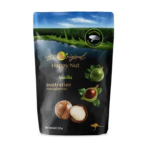 Hạt Macca Úc Hương Vani, The Original Australian Macadamias, Vanilla (225g) - HAPPY NUT