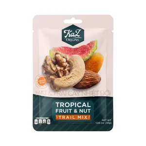 Hạt & Trái Cây Nhiệt Đới, KaZ Origins, Tropical Fruit & Nut Trail Mix, 1.06 oz (30g) - KAZORI