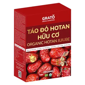 Táo Đỏ Hotan Hữu Cơ, Organic Hotan Jujube (400g) - GRATO