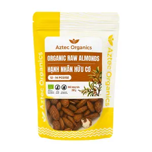 Hạnh Nhân Sống Hữu Cơ, Organic Raw Almonds (200g) - AZTEC ORGANICS