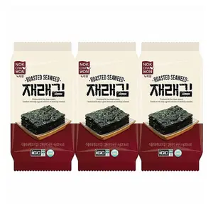Rong Biển Nướng Vị Truyền Thống, Roasted Seaweed, 3 Gói (12g) - NOKCHAWON