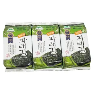 Rong Biển Vị Truyền Thống, Table Seasoned Green Laver - Dr. Kim, Original, 3 Gói (15g) - GODBAWEE