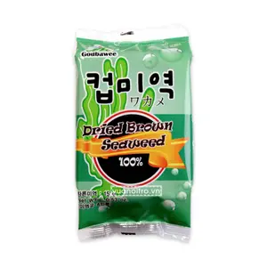 Rong Biển Nấu Canh, Dried Brown Seaweed 100%, 0.53 oz (15g) - GODBAWEE