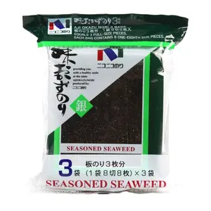 Rong Biển Khô, Seasoned Seaweed, N Aji Okazu, 3 Gói (8.1g) - NICO-NICO FOODS